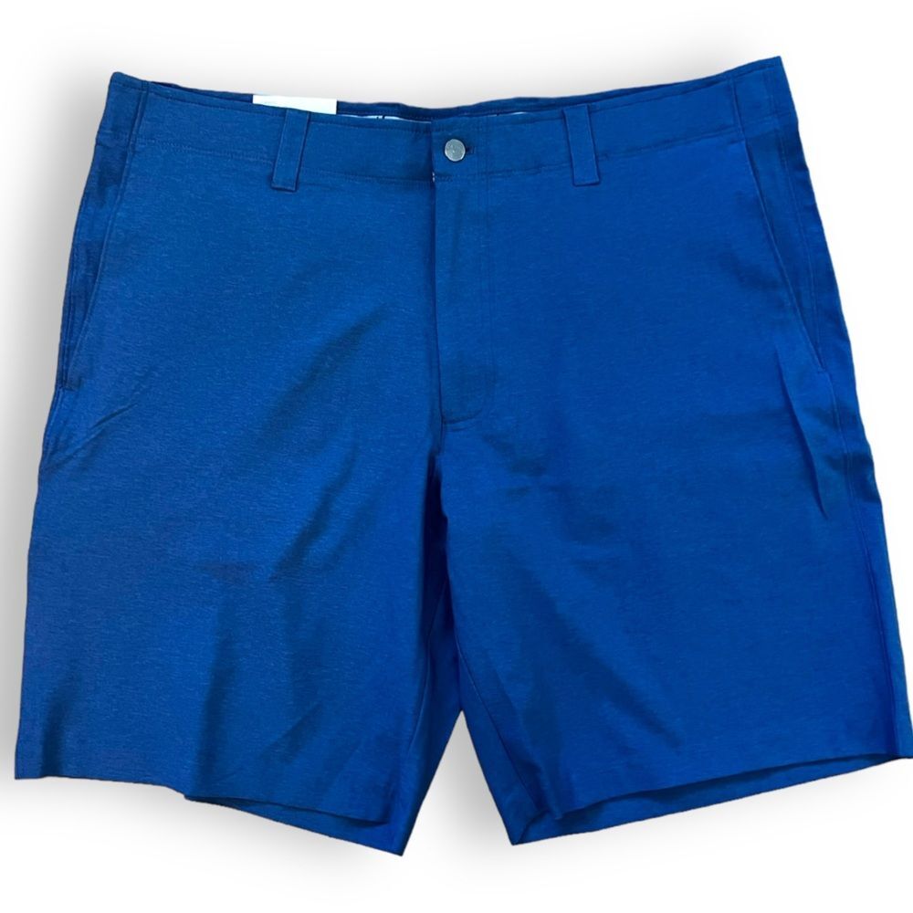 Callaway Performance Opti-Dri Golf Short Media Pocket Sz 38 Blue Heather Stretch